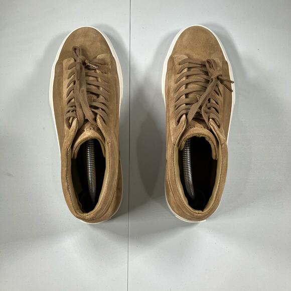 VINCE Fynn Beige High Top Sneaker Mens SIZE 8.5 - Picture 5 of 9